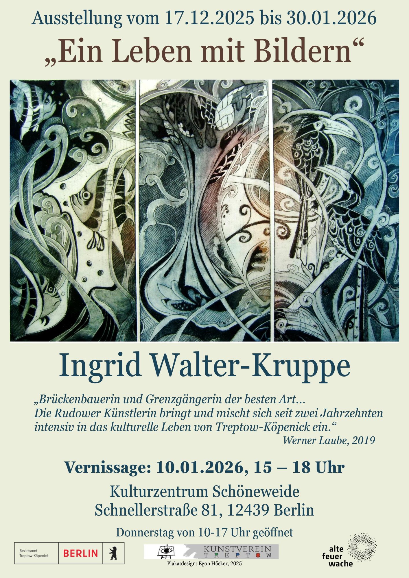 Plakat Ingrid Walter Kruppe